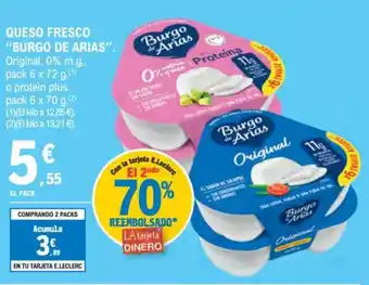 E.Leclerc BURGO DE ARIAS Queso fresco oferta