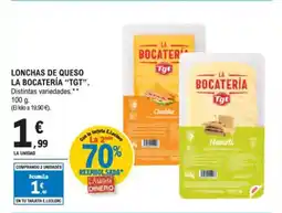 E.Leclerc TGT Lonchas de queso la bocateria oferta