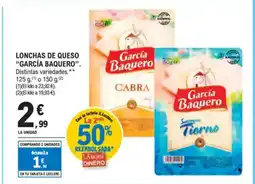 E.Leclerc GARCIA BAQUERO Lonchas de queso oferta