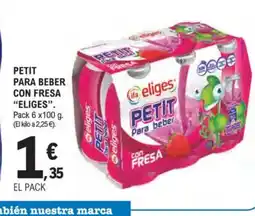 E.Leclerc ELIGES Petit para beber con fresa oferta