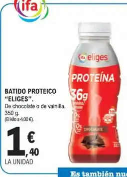 E.Leclerc ELIGES Batido proteico oferta