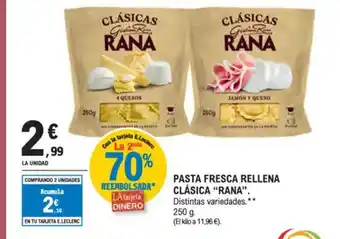 E.Leclerc RANA Pasta fresca rellena clásica oferta