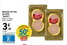 E.Leclerc AOSTE Mousse de foie de pato oferta