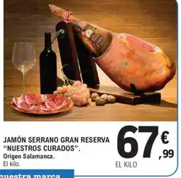 E.Leclerc NUESTROS CURADOS Jamón serrano gran reserva oferta