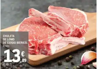 E.Leclerc Chuleta de lomo de cerdo iberico oferta