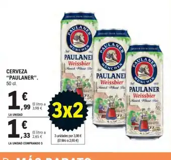 E.Leclerc PAULANER Cervesa oferta