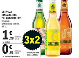 E.Leclerc CLAUSTHALER Cerveza sin alcohol oferta