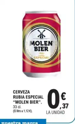 E.Leclerc MOLEN BIER Cerveza rubia especial oferta