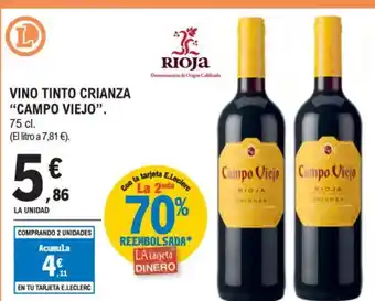 E.Leclerc CAMPO VIEJO Vino tinto crianza oferta