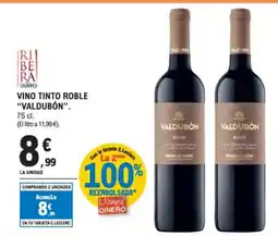 E.Leclerc VALDUBÓN Vino tinto roble oferta