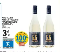 E.Leclerc FAUSTINO RIVERO ULECIA 5,5 Verdejo frizzante verdejo frizzante oferta