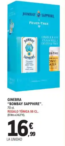 E.Leclerc BOMBAY SAPPHIRE Ginebra oferta