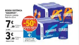 E.Leclerc AQUARIUS Bebida isotónica oferta