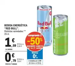 E.Leclerc RED BULL Bebida energética oferta