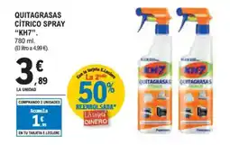 E.Leclerc KH7 Quitagrasas citrico spray oferta
