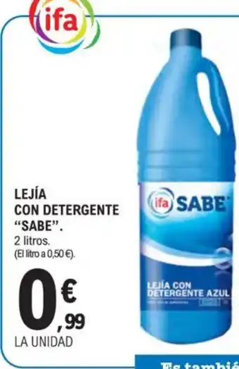 E.Leclerc SABE Lejia con detergente oferta