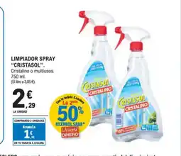 E.Leclerc CRISTASOL Limpiador spray oferta