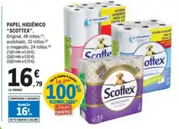 E.Leclerc SCOTTEX Papel higiénico oferta