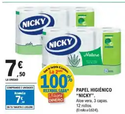 E.Leclerc NICKY Papel higienico oferta