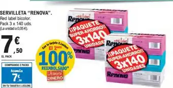 E.Leclerc RENOVA Servilleta oferta