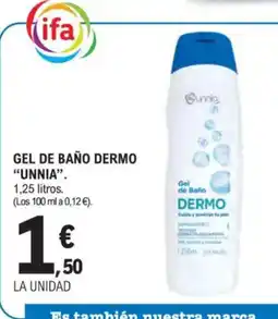 E.Leclerc UNNIA Gel de baño dermo oferta