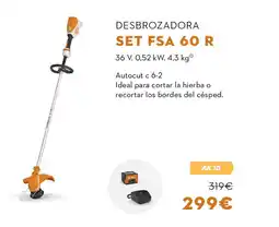 STIHL Desbrozadora SET FSA 60 R oferta
