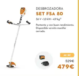 STIHL Desbrozadora SET FSA 80 oferta