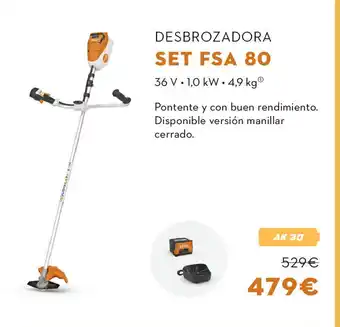 STIHL Desbrozadora SET FSA 80 oferta