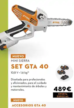 STIHL Mini sierra SET GTA 40 oferta