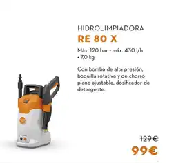 STIHL Hidrolimpiadora RE 80 X oferta
