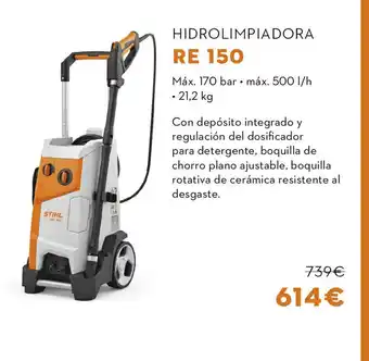 STIHL Hidrolimpiadora RE 150 oferta