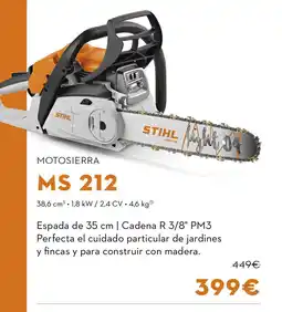 STIHL Motosierra MS 212 oferta