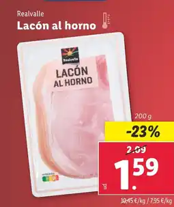 Lidl REALVALLE Lacón al horno oferta