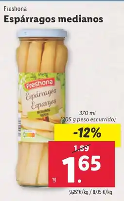 Lidl FRESHONA Espárragos medianos oferta