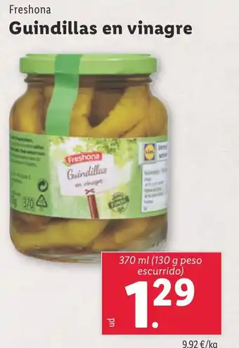 Lidl FRESHONA Guindillas en vinagre oferta