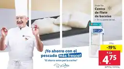 Lidl OCEAN SEA Centro de filete de bacalao oferta