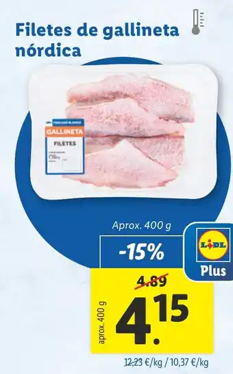 Lidl Filetes de gallineta nórdica oferta