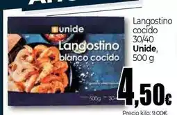 Unide Market Unide - langostino cocido 30/40 oferta