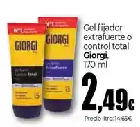 Unide Market Giorgi - gel fijador extrafuerte o control total oferta