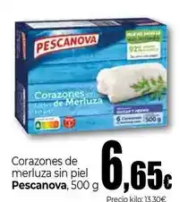 Unide Market Pescanova - corazones de merluza sin piel oferta