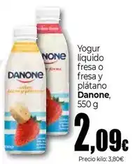 Unide Market Danone - yogur liquido fresa o fresa y platano oferta