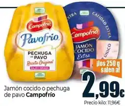 Unide Market Campofrío - jamon cocido o pechuga de pavo oferta