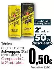 Unide Market Schweppes - tonica original o zero oferta