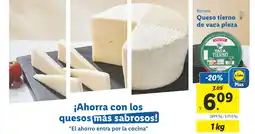 Lidl RONCERO Queso tierno de vaca pieza oferta