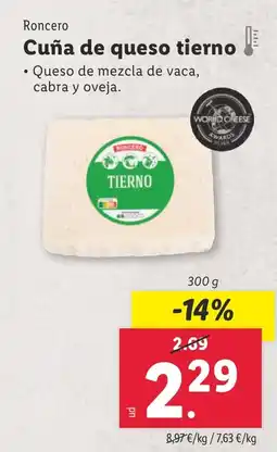 Lidl RONCERO Cuña de queso tierno oferta