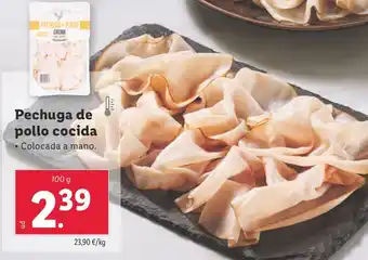 Lidl Pechuga de pollo cocida oferta