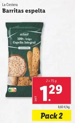 Lidl LA CESTERA Barritas espelta oferta