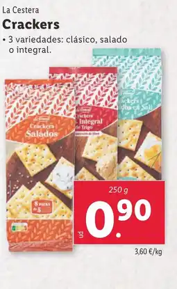 Lidl LA CESTERA Crackers oferta