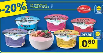 Lidl En todos los yogures skyrs oferta