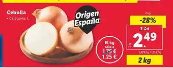 Lidl Cebolla oferta